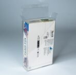 Rear view of MOBO Crystal Box Pokémon Display Bundle Protector – Transparent 0.7 mm PET case showing closure and fit