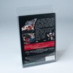 Rear view of MOBO Crystal Box DVD Protector – Transparent 0.5 mm PET case showing the back closure and folds
