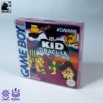 Front view of MOBO Crystal Box Nintendo Gameboy Game Protector – Transparent 0.5 mm PET case for boxed or sealed Gameboy games