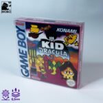 Front view of MOBO Crystal Box Nintendo Gameboy Game Protector – Transparent 0.5 mm PET case for boxed or sealed Gameboy games