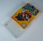 Angled view of MOBO Crystal Box Nintendo NES Game Protector – Transparent 0.5 mm PET case showing structure and clarity