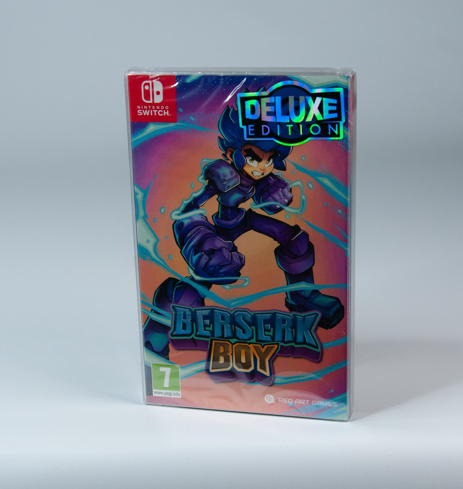 Front view of MOBO Crystal Box Nintendo Switch Red Art Games Protector – Transparent 0.5 mm PET case for sealed Red Art Games editions