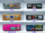 Side view of MOBO Crystal Box Pokémon Asia Booster Box Display Protector – Transparent 0.5 mm PET case showing side edges and clarity