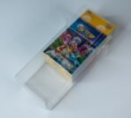 Angled view of MOBO Crystal Box Pokémon China Booster Box Display Protector – Transparent 0.5 mm PET case showing structure and shine
