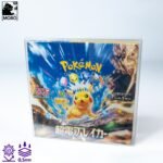 Front view of MOBO Crystal Box Pokémon Asian Classic Booster Box Display Protector – Transparent 0.5 mm PET case for sealed Japanese booster box