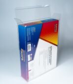 Rear view of MOBO Crystal Box Pokémon Costco Mini Tins Protector – Transparent 0.6 mm PET case showing closure and alignment