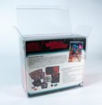 Rear view of MOBO Crystal Box Pokémon ETB Protector – Transparent 0.7 mm PET case showing the back closure and structure.