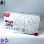 Front view of MOBO Crystal Box Pokémon Mew 151 UPC Protector – Transparent 0.7 mm PET case for sealed Pokémon Mew 151 UPC boxes