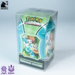 Front view of MOBO Crystal Box Pokémon Milk Carton Protector – Transparent 0.5 mm PET case for sealed Pokémon milk carton boxes