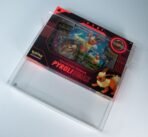 Angled view of MOBO Crystal Box Pokémon Flareon Premium Collection Protector – Transparent 0.6 mm PET case showing clarity and corners