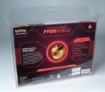 Rear view of MOBO Crystal Box Pokémon Flareon Premium Collection Protector – Transparent 0.6 mm PET case showing closure and fit