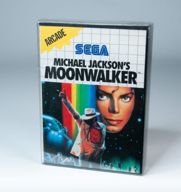 Front view of MOBO Crystal Box Sega Master System Game Protector – Transparent 0.5 mm PET case for sealed Sega Master System game