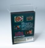 Rear view of MOBO Crystal Box Sega Mega Drive Japan Protector – Transparent 0.5 mm PET case showing back closure and alignment