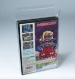 Rear view of MOBO Crystal Box Sega Mega Drive Japan Protector – Transparent 0.5 mm PET case showing closure and precision fit