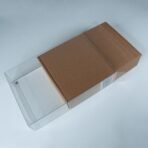 Angled view of MOBO Crystal Box Sega Paprium Investor Pack Protector – Transparent 0.5 mm PET case showing edges and structure