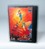 Front view of MOBO Crystal Box SNK Neo Geo Kizuna Encounter Protector – Transparent 0.7 mm PET case for sealed Kizuna Encounter game