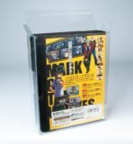 Rear view of MOBO Crystal Box SNK NeoGeo Game Protector – Transparent 0.7 mm PET case showing closure precision