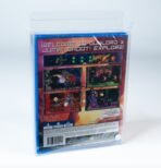 Rear view of MOBO Crystal Box Sony PS4 Game Protector – Transparent 0.5 mm PET case showing the closure and snug fit