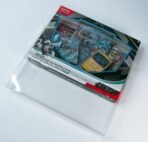 Angled view of MOBO Crystal Box Pokémon Kyurem EX Box Protector – Transparent 0.6 mm PET case showing clarity and shape definition