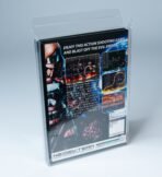 Rear view of MOBO Crystal Box Sega Dreamcast Japan Game Protector – Transparent 0.5 mm PET case showing closure and alignment