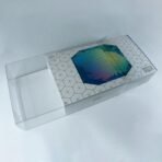 Rear view of MOBO Crystal Box Pokémon terapagos UPC Protector – Transparent 0.7 mm PET case showing closure alignment and finish